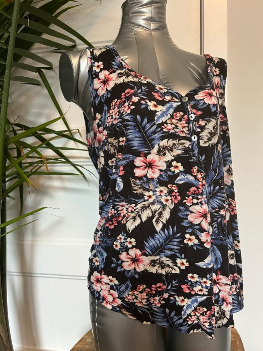 Camisole fleuri, xlarge/friperie